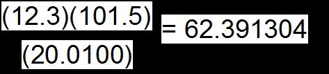 3) Solve the equation 4) Round your answer so that it has the same number of significant digits as the factor found in step #2.