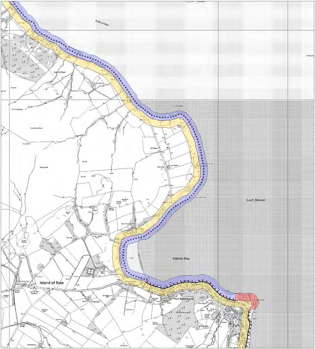 BUTE MAP 2 - HINTERLAND GEOLOGY AND FORESHORE GEOMORPHOLOGY Shalunt to Port