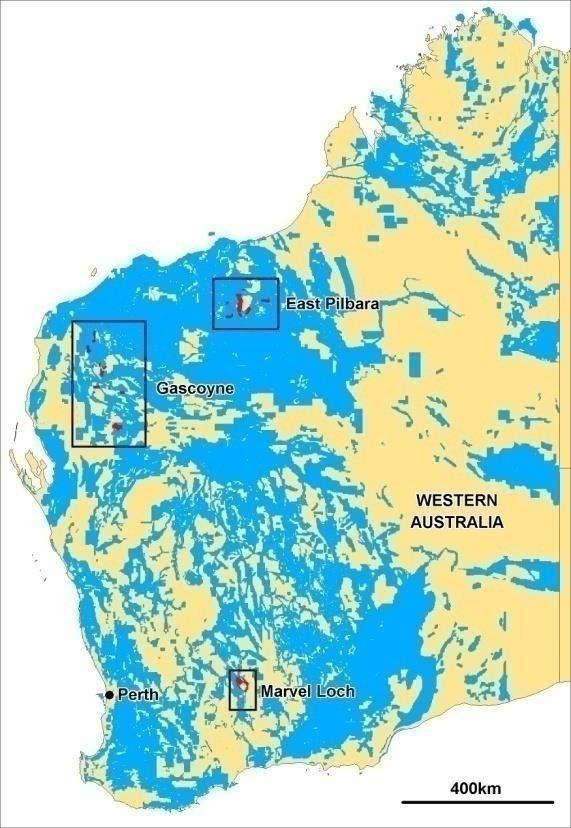 Project Locations Parker Range 3 JORC Gold Deposits Centenary (100%) Buffalo (70%) Spring Hill (70%) East Pilbara Gobbo s Base Metals Mo, Cu, Ni prospects (49%)