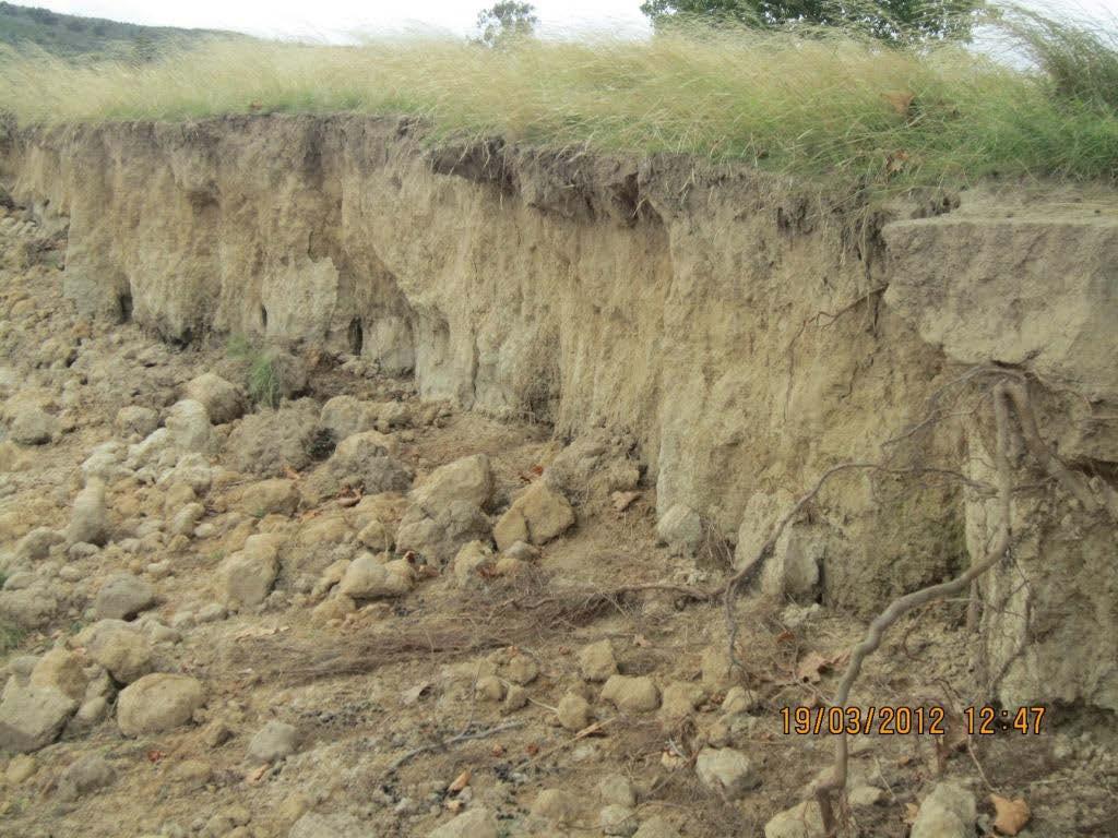 There is a high probability that eroded fine sediments are being deposited and stored along the