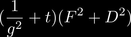 Saddle points are Combined Lagrangian includes Thus, the theory becomes weak coupling.