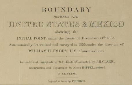 1853 Boundary Map between the
