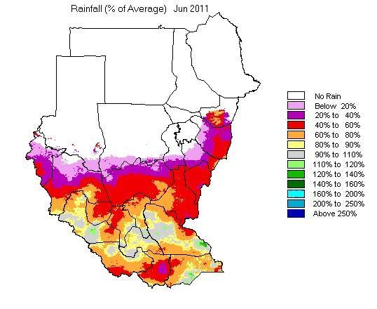 Fig d cumulative rainfall departure by late June, e- Total rainfall for early June and f- Rainfall as