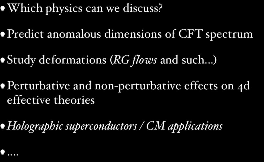non-spherical horizons in AdS/CFT Which physics can we discuss?