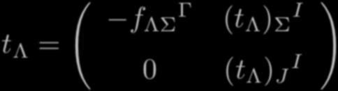 in the adjoint of G, A Λ 4 vectors are in a non-trivial representation of G (dualized to