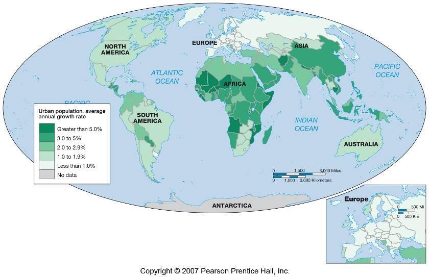 This map shows the annual average growth rate between 2000 and 2005