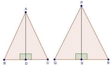 In ABD and PQS B = Q [ ABC ~ PQR] ADB = PSQ [Each 90 ] Then, ABD ~ PQS [By AA similarity] AB PQ PS 6 = AD 5 PS [From (iv)] 6. The areas of two similar triangles are 25 cm 2 and 36 cm 2 respectively.