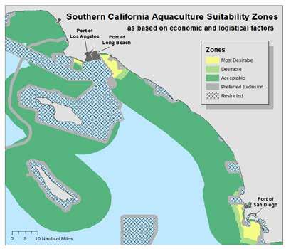 Economic Analysis The economic analysis created five distinct zones for aquaculture siting: restricted, preferred exclusion, acceptable, desirable, and most desirable (Figure 1).