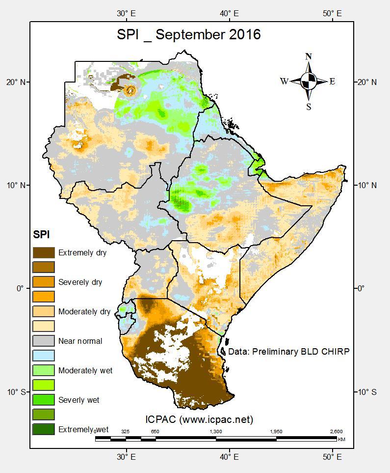 However a few areas mostly in the northern sector, recorded rainfall amounts of between 125% and more than 175% of the long term mean rainfall.