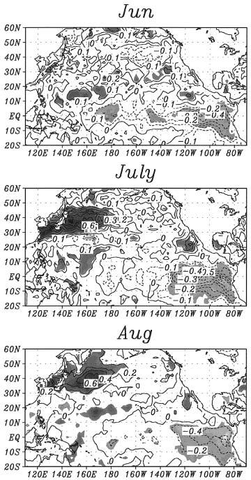 October 2004 Y. TACHIBANA, T. IWAMOTO, M. OGI and Y. WATANABE 1407 tropical-midlatitude connection is more evident than it is in the correlation maps using the SP index (cf. Fig. 5). Contrary to Fig.