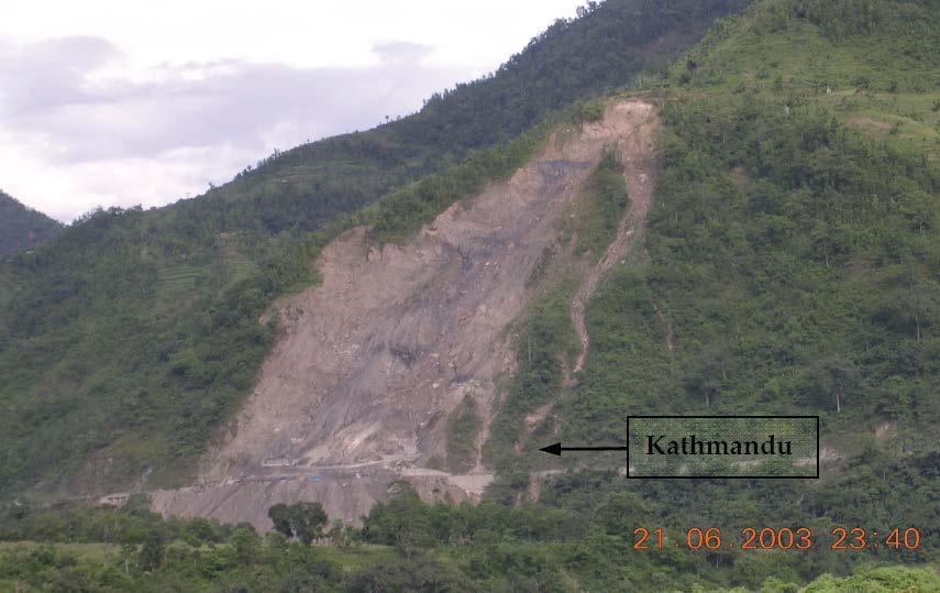 Highway slope failure at Krishnabhir,