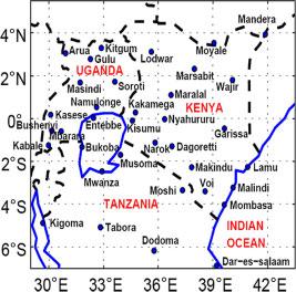SPATIAL COHERENCE AND POTENTIAL PREDICTABILITY 2691 Niño/Southern Oscillation (ENSO) and Indian Ocean Dipole (IOD) (Ininda, 1995; Mutai and Ward, 2000; Owiti et al., 2008).