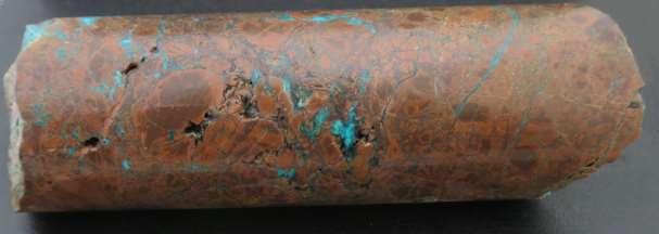 294 m Sulphide Mineralization Disseminated and veinlet