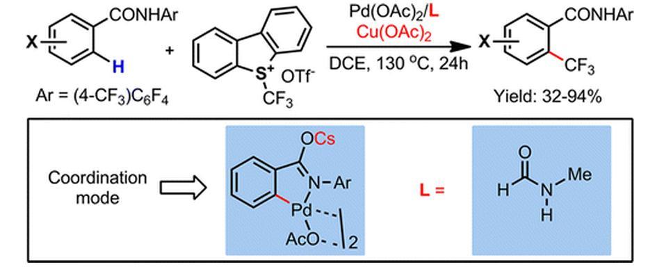 Sp 2 C-H (II): Palladium-Catalyzed ortho-trifluoromethylation of Arenes J.-Q. Yu J.