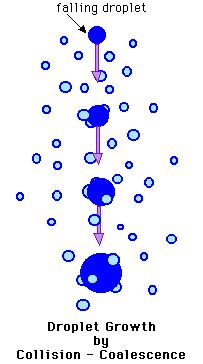 How Precipitation Forms Warm Cloud Precipitation The collisioncoalescence process is a theory of raindrop formation in