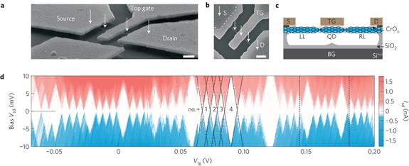 Finite bias voltage Carbon nanotube quantum dots: four-fold