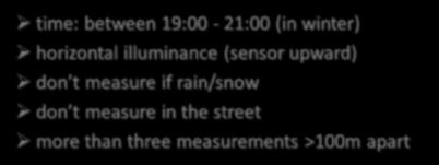 don t measure if rain/snow don t measure in the