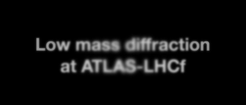 Low mass diffraction at ATLAS-LHCf Qi-Dong hou Nagoya University