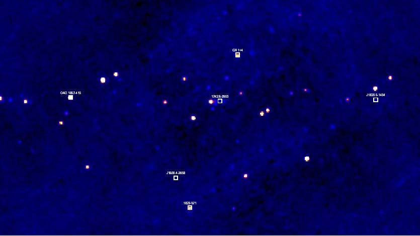 AXRPs in the Galactic Center ISGRI: 20-40 kev GX1+4