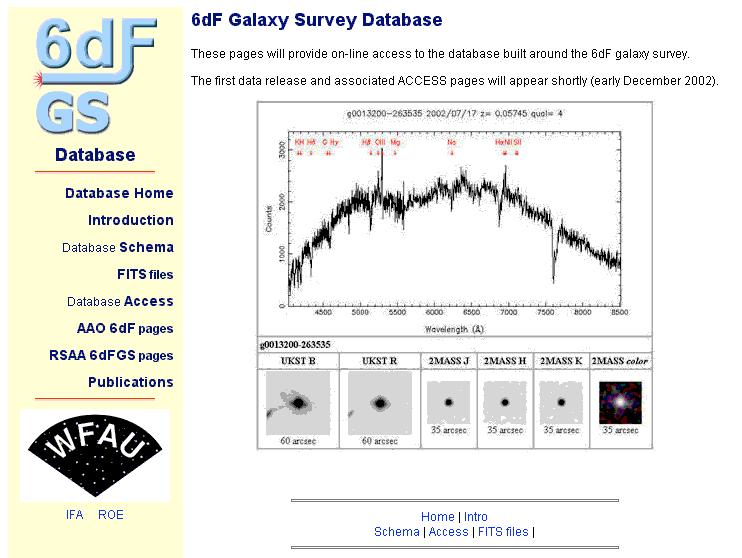 6dFGS First Data Release: March 2004!
