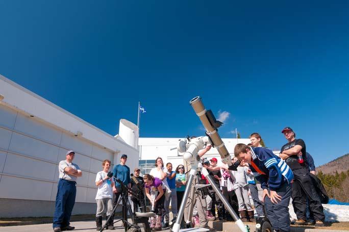 DAYTIME ASTRONOMY Guided Tour Located right at the foot of the mountain, the is an astronomy activity centre offering an observation area, a high definition multimedia room and two exhibitions rooms,
