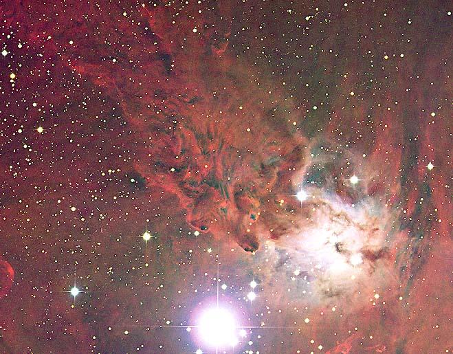 Nebulae are interstellar cloud of dust, hydrogen, helium and other ionized gas.