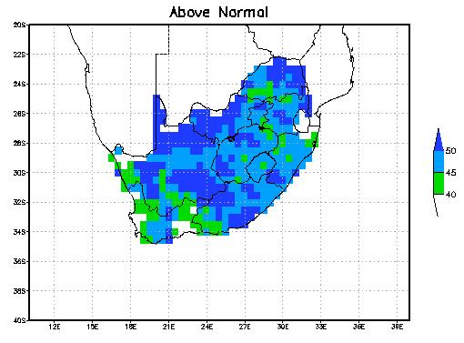 RESULTS: Comparison with SAWS seasonal streamflow forecast South African