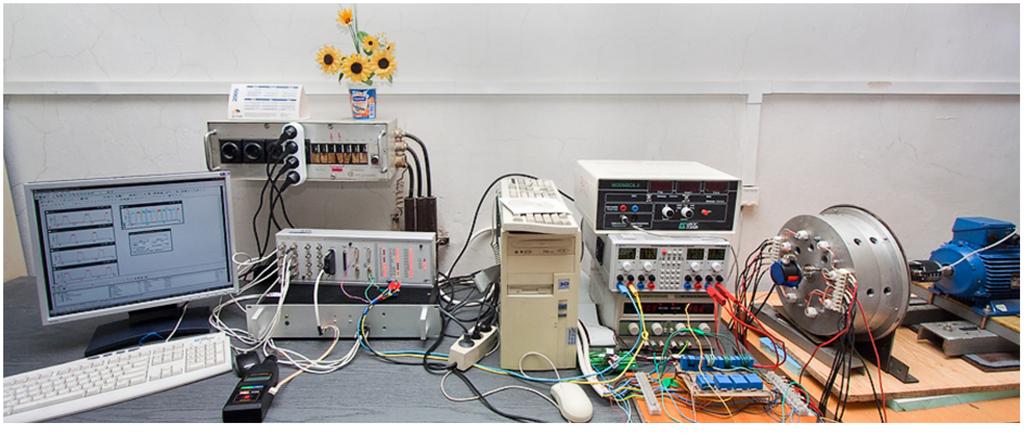 For testing the machine also in dynamic regime an advanced laboratory setup was built up. The closed-loop current control system of the machine was implemented on a dspce system.