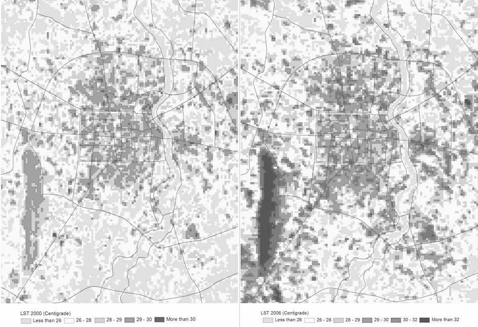 Remote sensing image-based analysis of urban thermal and spatial characteristics of variable density. It is well known that NDVI can be used as a surrogate for the density and vigour of vegetation.