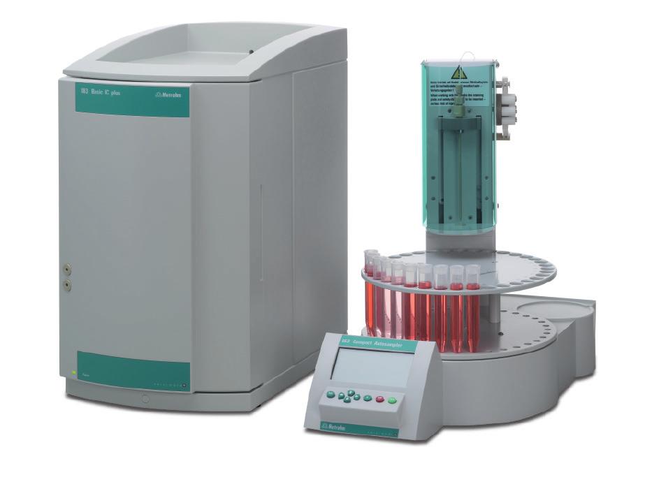 The 883 Basic IC plus Package ideal for routine analysis Automation is a must in modern routine analysis. For this reason the 883 Basic IC plus can also be automated.
