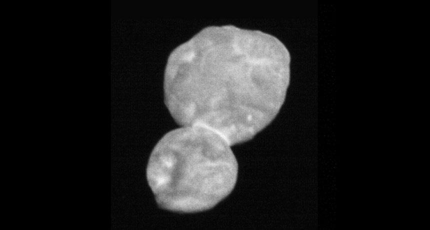 NEWBURY ASTRONOMICAL SOCIETY MONTHLY MAGAZINE FEBRUARY 2019 NEW HORIZONS SWEEPS PAST ULTIMA THULE Ultima Thule imaged by New Horizons (early image received) After its very successful encounter with