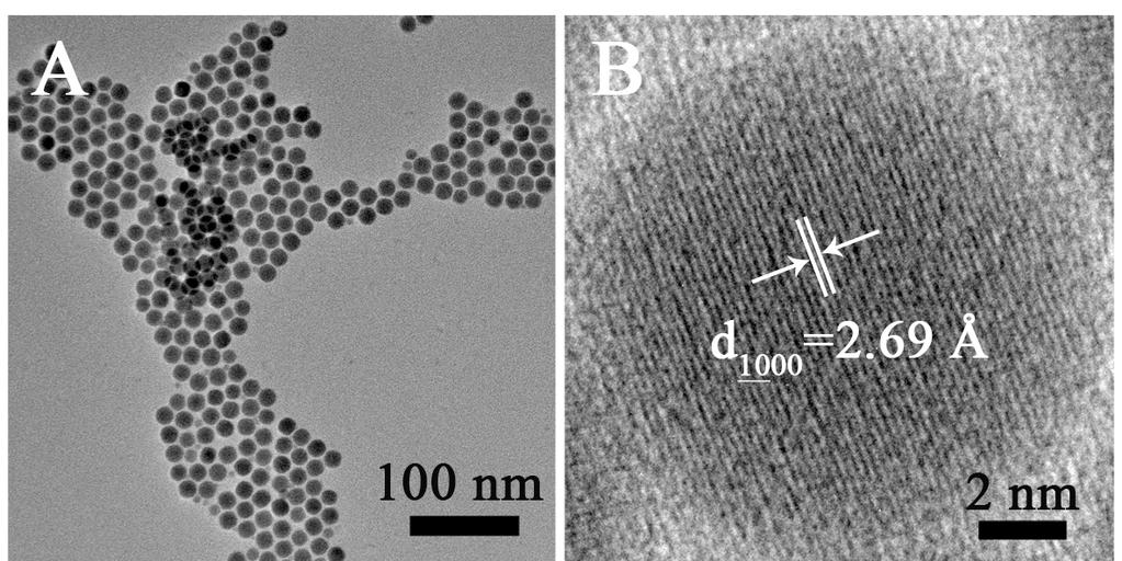 solution (dispersed in hexanes) was applied directly to pre-cleaned ITO-coated glass substrates ( 40 Ω/sq.) by drop-casting and formed uniform nanocrystal thin films.