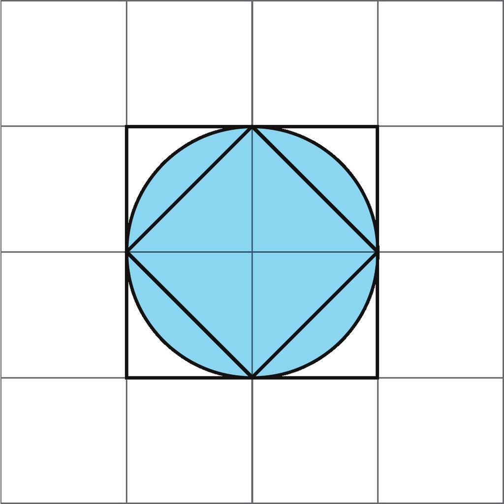 ea (m 2 ). 2. a. Here is a picture of two squares and a circle.