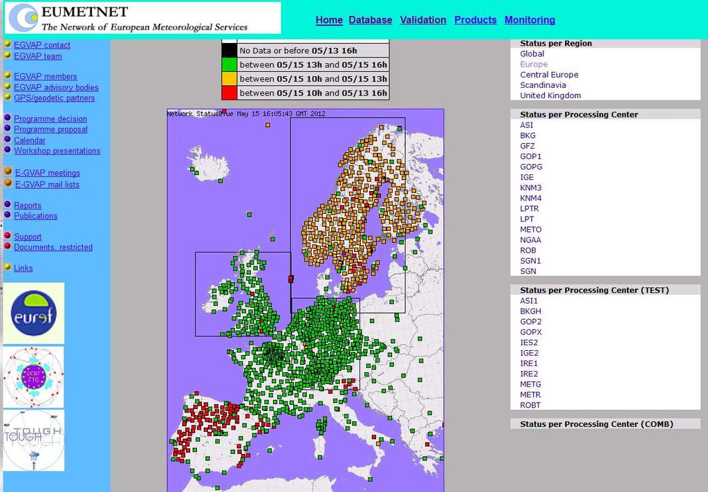 GNSS data (EGVAP)
