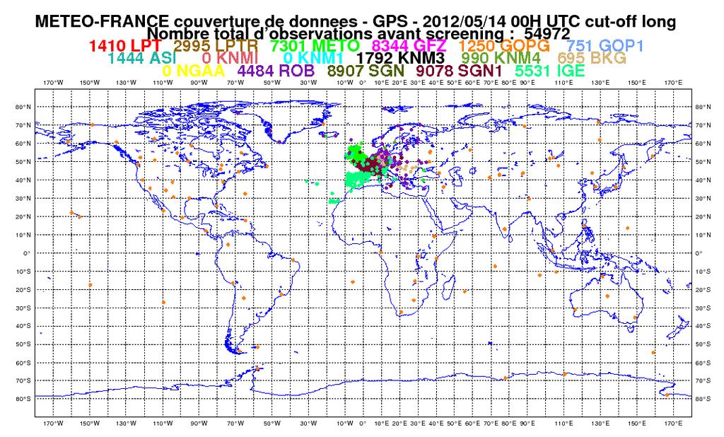 GNSS data available for