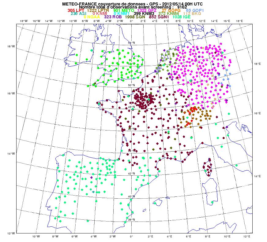 GNSS data available for
