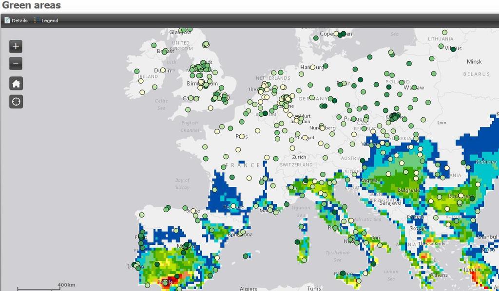 Vulnerability to climate change in urban regions 70 % of Europeans