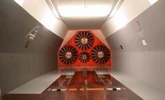 Open circuit Wind Tunnel (low speed) screen z y A=yz Test-section Open-circuit wind tunnel schematic Power required at the test section with velocity, V : m V QV 3 AV V AV Fans Test section The