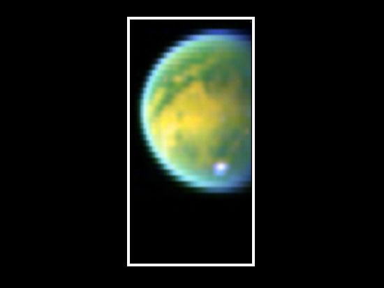 Pictures of Titan from the approaching