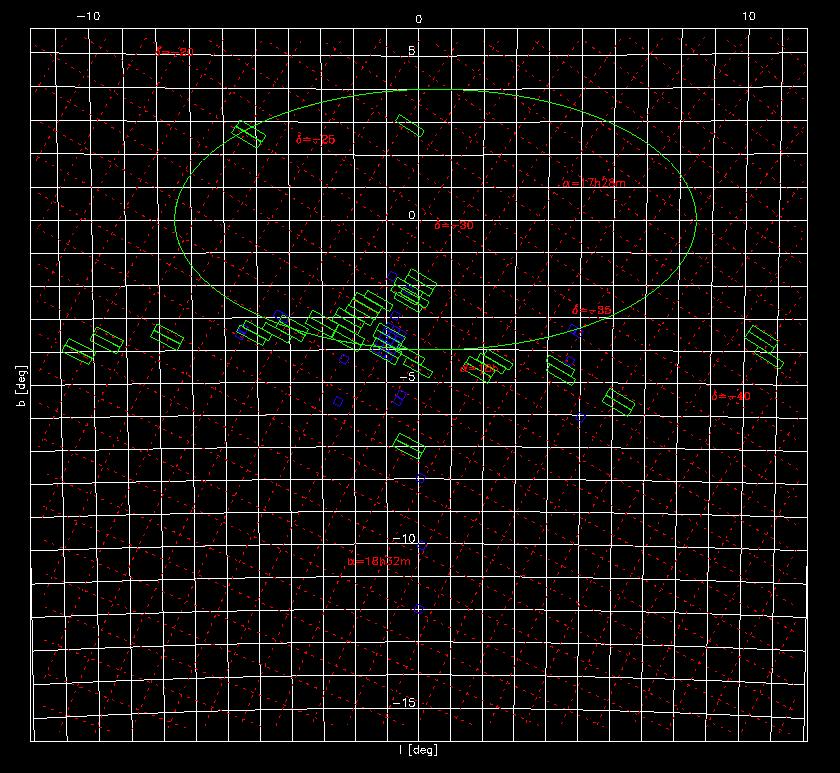 OGLE-II Bulge fields ~49 fields ~10 square degrees about 20 million objects