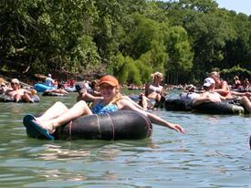 Culture (Way of Life) In the summer, one of the favorite activities is floating down a creek or river in an inner tube (tubing).