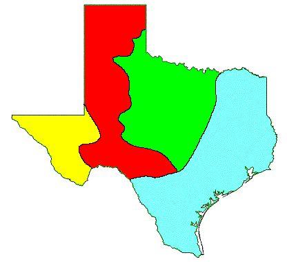 Can you name the Regions of Texas?
