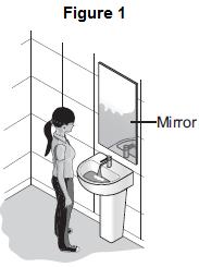 Question Figure 1 shows a woman filling her bathroom sink with hot water. (a) The mirror changes from being dry to being covered with small drops of water.