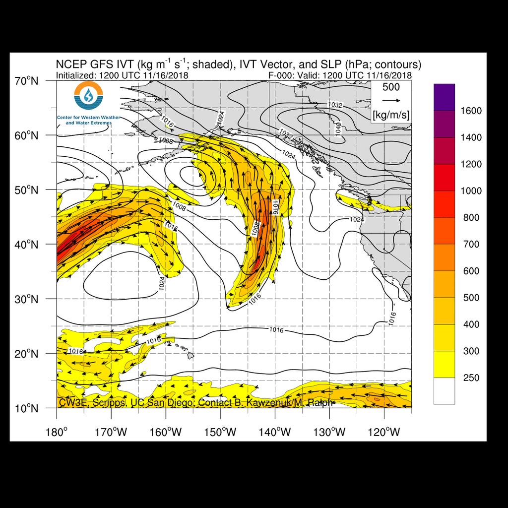 CW3E Atmospheric River Outlook For California DWR s AR Program Potential for Atmospheric River Activity over California Next Week - Multiple systems are currently forecasted to potentially bring