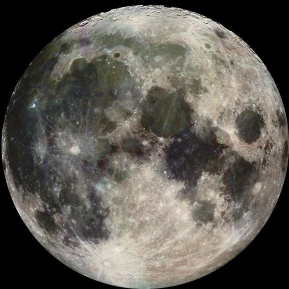 Earth s Moon The Moon originated by an impact between Earth and a Mars-sized body, hence it is made mostly of material that