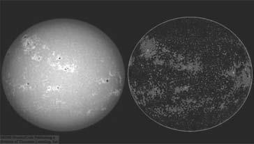 Sun Spots (3) Magnetic field in sun spots is about 1000 times