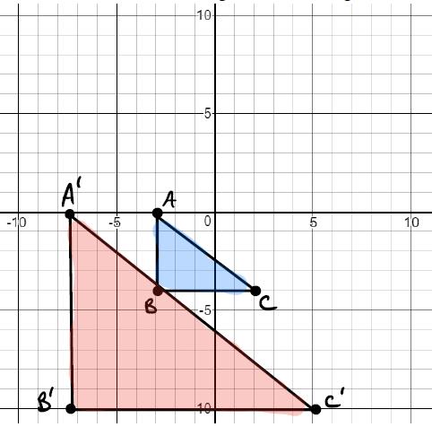 15. Two triangles are shown. 16. A triangle is shown on the coordinate grid.