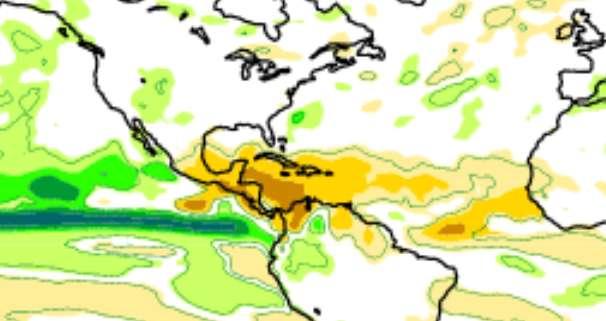 Drier than normal conditions in deep tropics would reduce