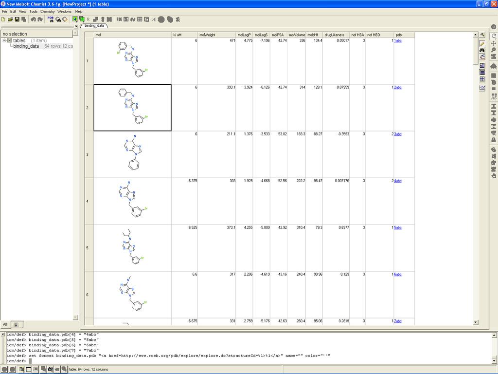 How to edit data inside a chemical spreadsheet. 2.