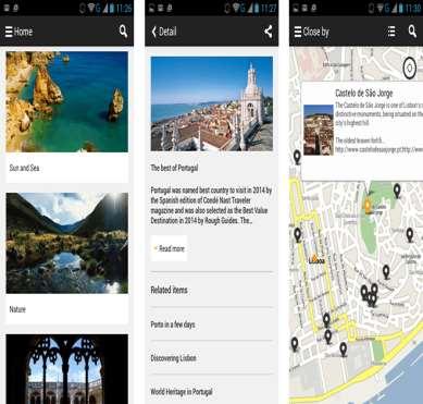 Management Smartphone App for Tourist Map